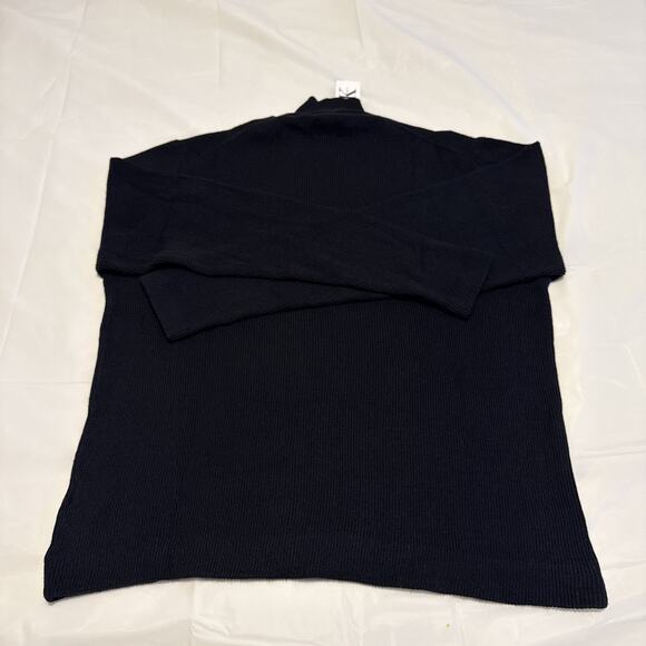 Calvin Klein Women’s Black Ribbed Turtleneck Sweater Size XL NWT $158 PNX621QM - Picture 9 of 9